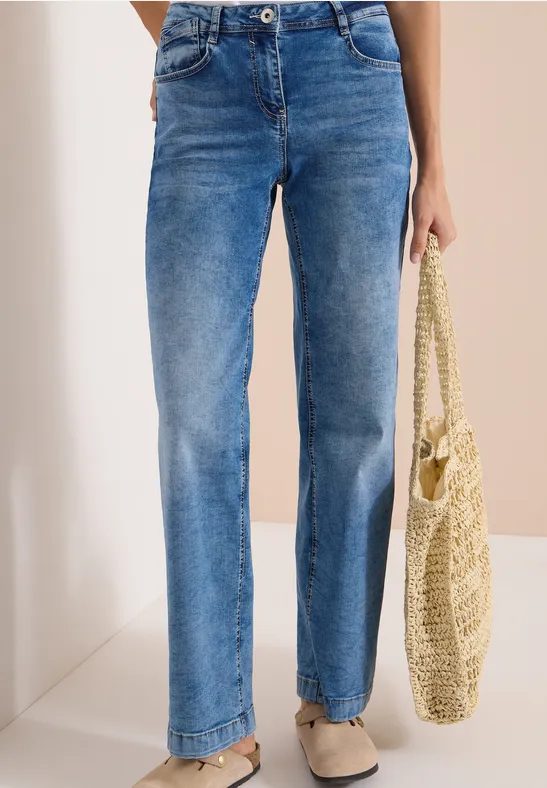 High Waist Wide Leg Jeans im Loose Fit