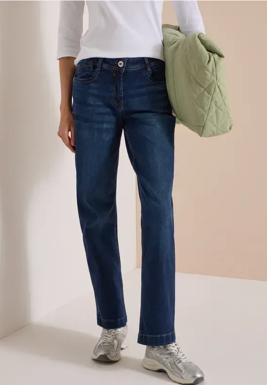 High Waist Wide Leg Jeans im Loose Fit