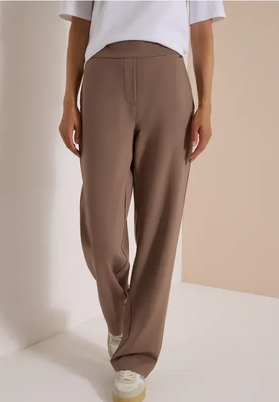 High Waist Straight Leg Hose im Loose Fit