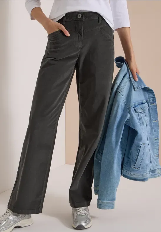 High Waist Wide Leg Hose im Loose Fit