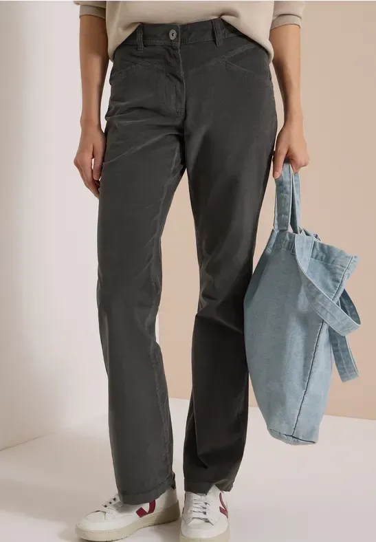 High Waist Bootcut Hose im Slim Fit