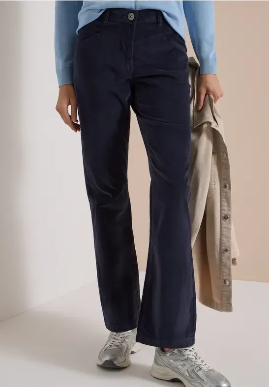 High Waist Bootcut Hose im Slim Fit