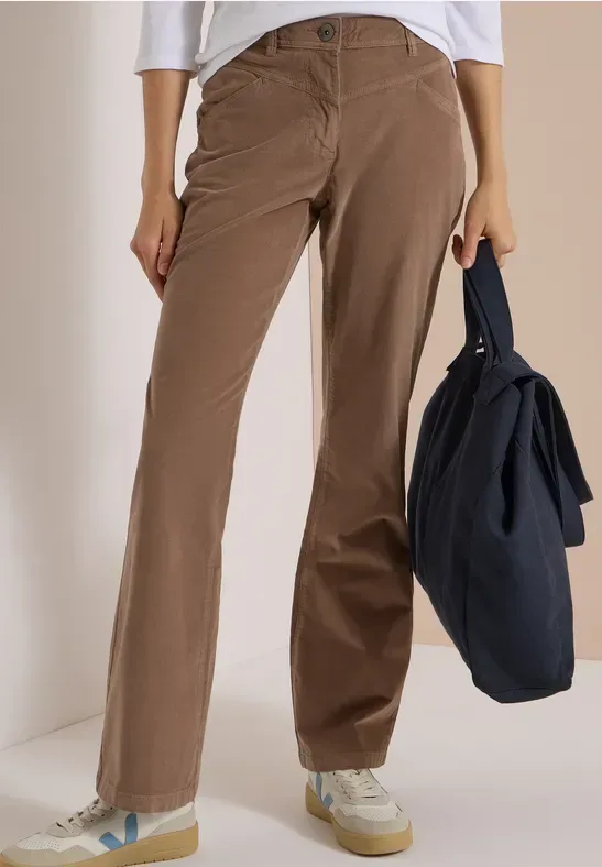 High Waist Bootcut Hose im Slim Fit