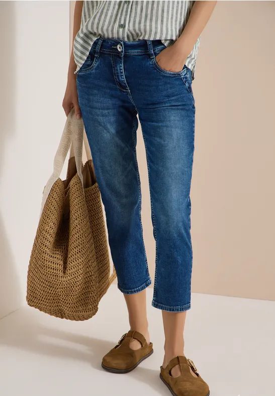 3/4 Slim Leg Jeans im Casual Fit
