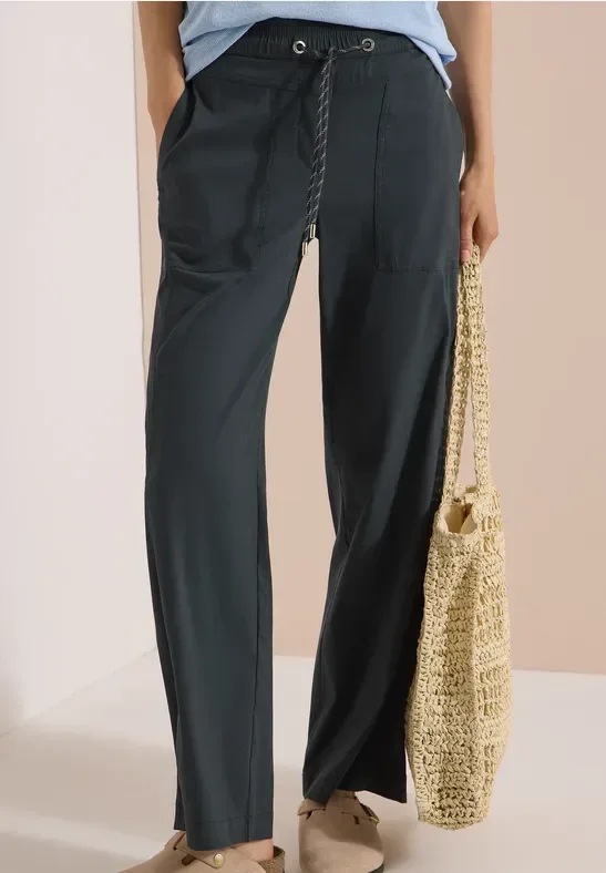 High Waist Wide Leg Hose im Loose Fit