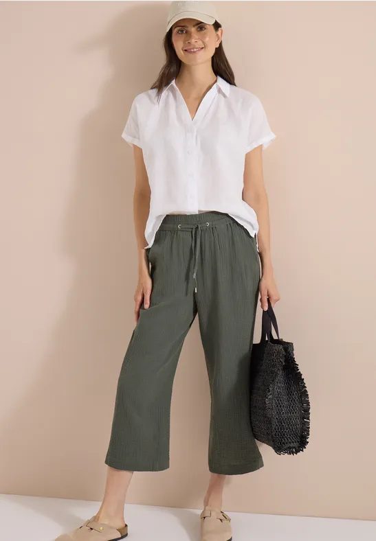 3/4 Wide Leg Hose in Musselin