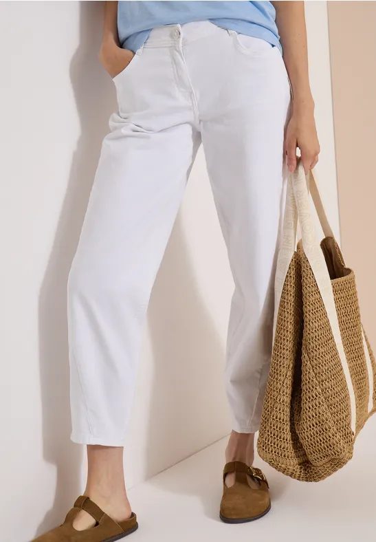 High Waist Barrel Leg Jeans im Loose Fit
