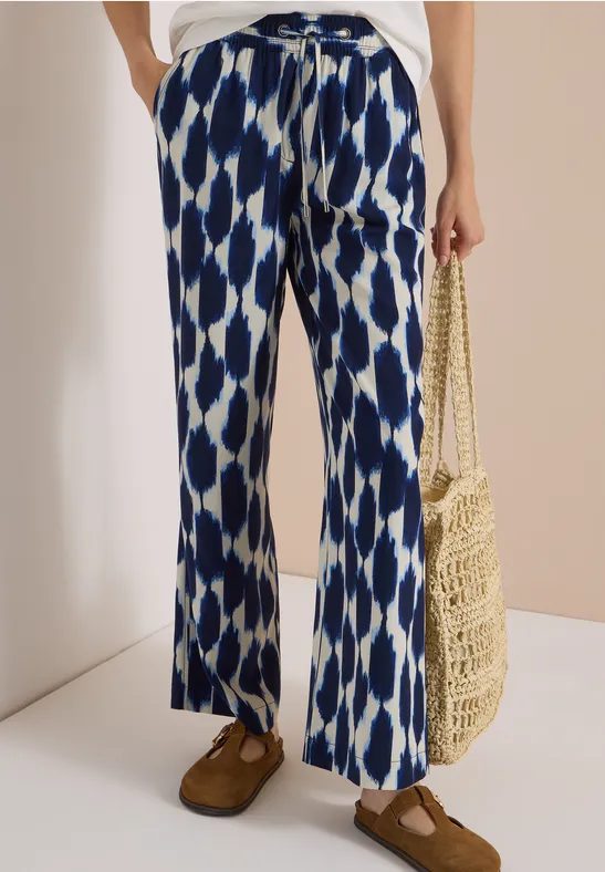 High Waist Wide Leg Hose im Loose Fit
