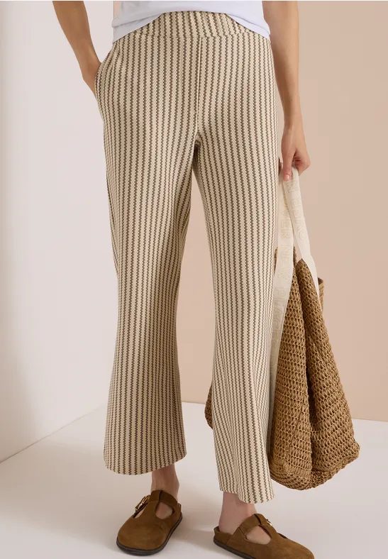 Wide Leg Hose in Strick