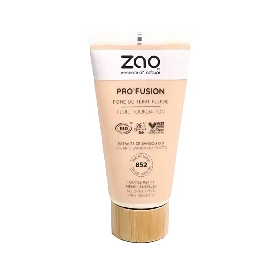 ZAO MAKEUP - Pro'Fusion Fluid foundation - Bio-zertifiziert, vegan, 1 Stück, Natural beige