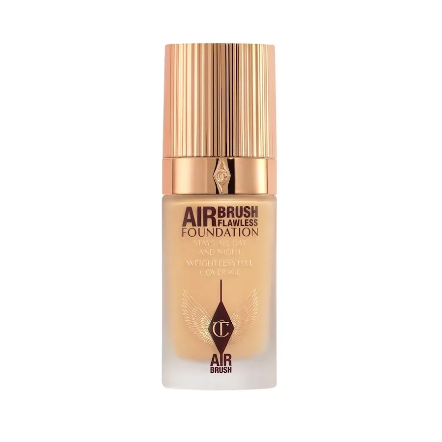 CHARLOTTE TILBURY - Airbrush Flawless Foundation – Leichte Foundation mit voller Deckkraft, 30 ml,  Warm