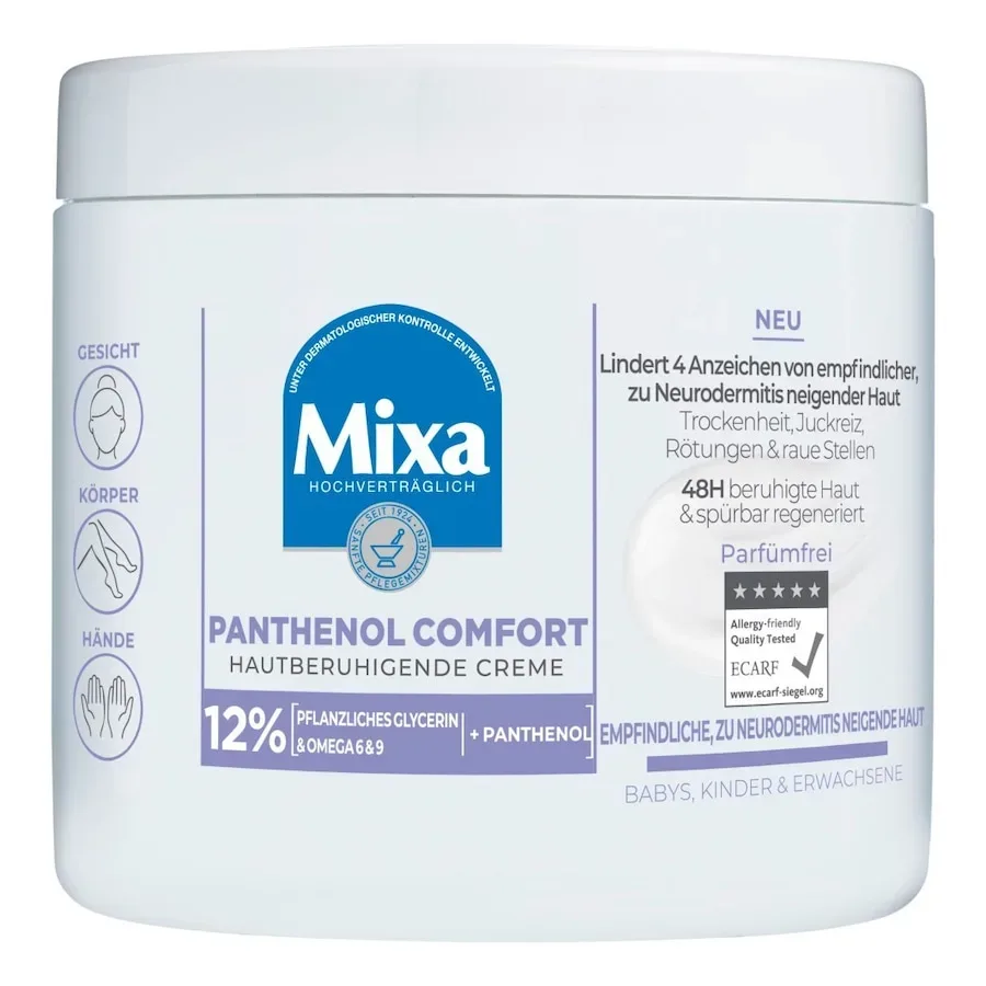 Mixa - Hautberuhigende Creme, Panthenol Comfort, 400 ml