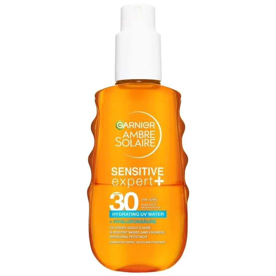 Garnier Ambre Solaire Sensitive Expert + Hydrating UV Water LSF 30 Sonnenschutz 150 ml