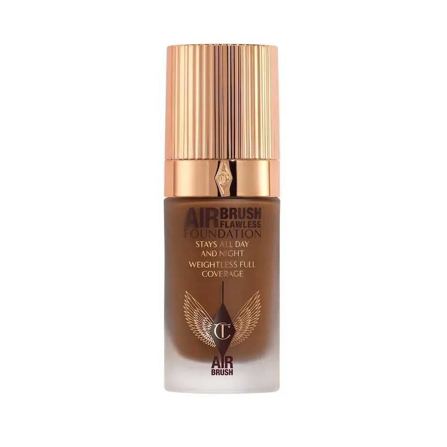 CHARLOTTE TILBURY - Airbrush Flawless Foundation – Leichte Foundation mit voller Deckkraft, 30 ml,  Warm