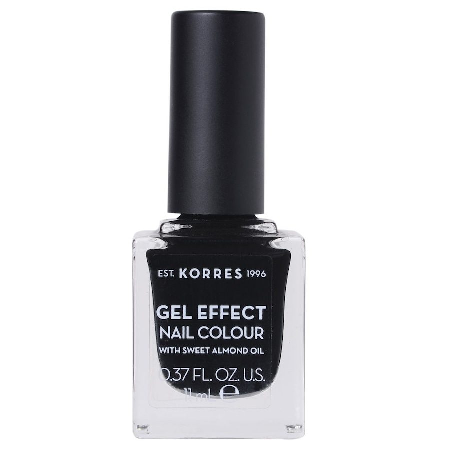 KORRES Sweet Almond Nail Colour Nagellack 11 ml Nr. 100 Black