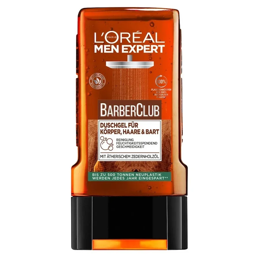 L´OrÉal Men Expert Barber Club für Körper, Haare und Bart mit Zedernholzöl Duschgel 250 ml Herren