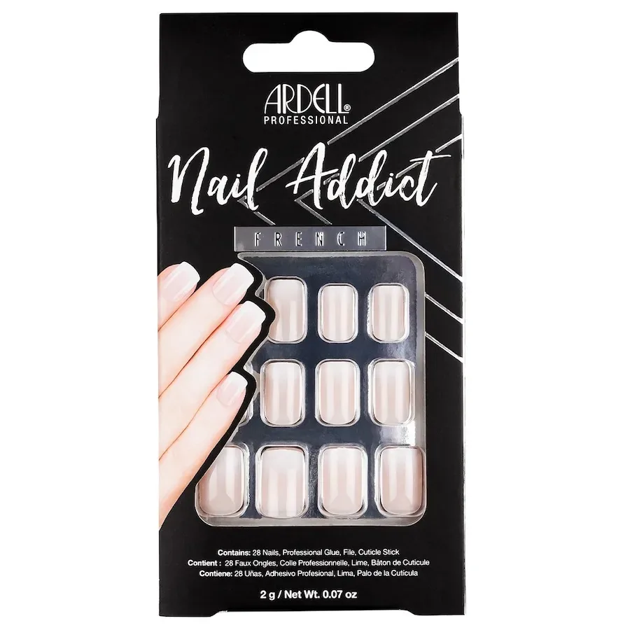 Ardell - Nail Addict Subtle French, Künstliche Fingernägel, 24 Stk