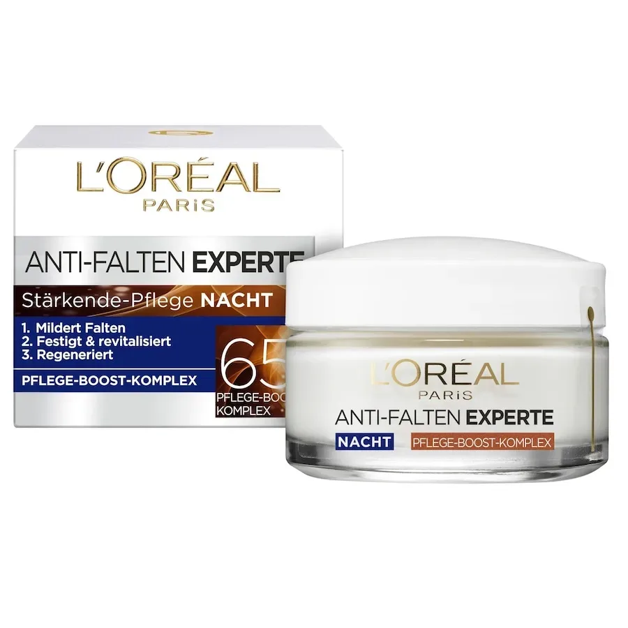 L?Oréal Paris Experte Anti-Falten Stärkende-Pflege Nacht Pflege-Boost-Komplex 65+ Gesichtscreme 50 ml