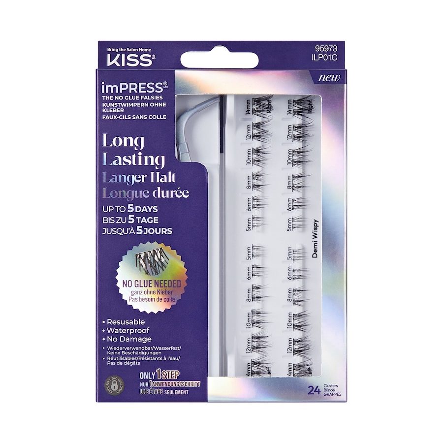 KISS imPRESS Falsies Long Lasting Selbstklebend Künstliche Wimpern 1 ct 1 Stück