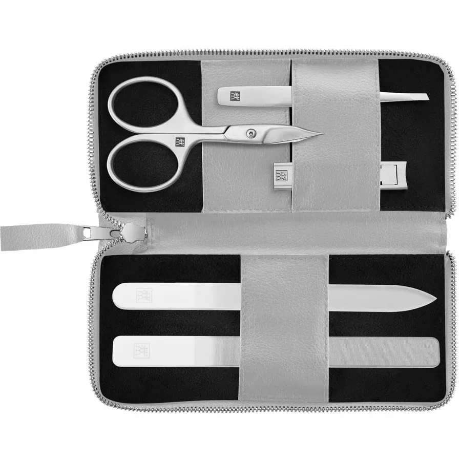 ZWILLING Beauty Maniküre Pediküre Set 5tlg. mit Nagelschere, vegan, grau Sets 1 ct 1 Stück