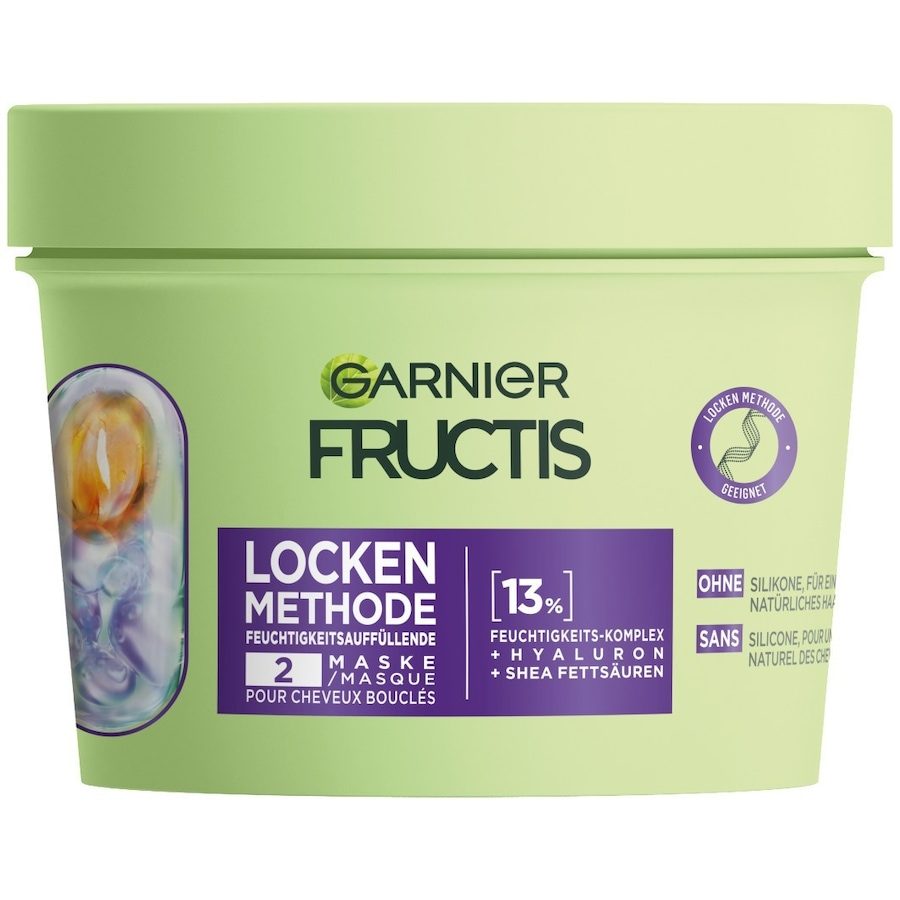 Garnier Fructis Locken Methode feuchtigkeitsauffüllend für alle Arten von Locken Haarkur & -maske 370 ml