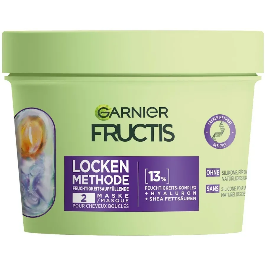 Garnier Fructis Locken Methode feuchtigkeitsauffüllend für alle Arten von Locken Haarkur & -maske 370 ml