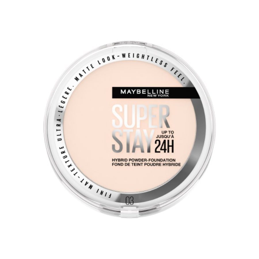 Maybelline - Super Stay Hybrides Puder Make-Up, 9 g, True Ivory