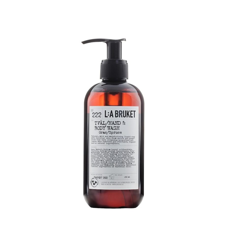L:A BRUKET No. 222 Hand & Body Wash Spruce Seife 240 ml