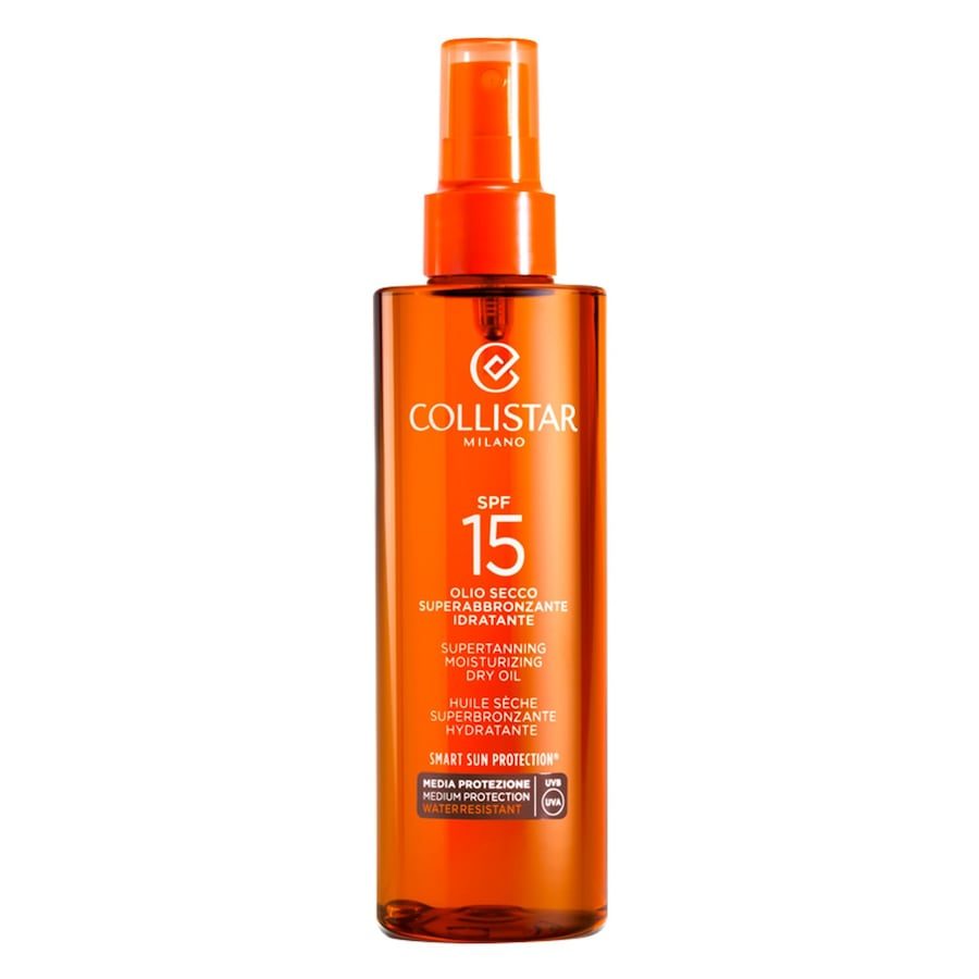 Collistar Supertanning Moisturizing Dry Oil SPF 15 Sonnenschutz 200 ml