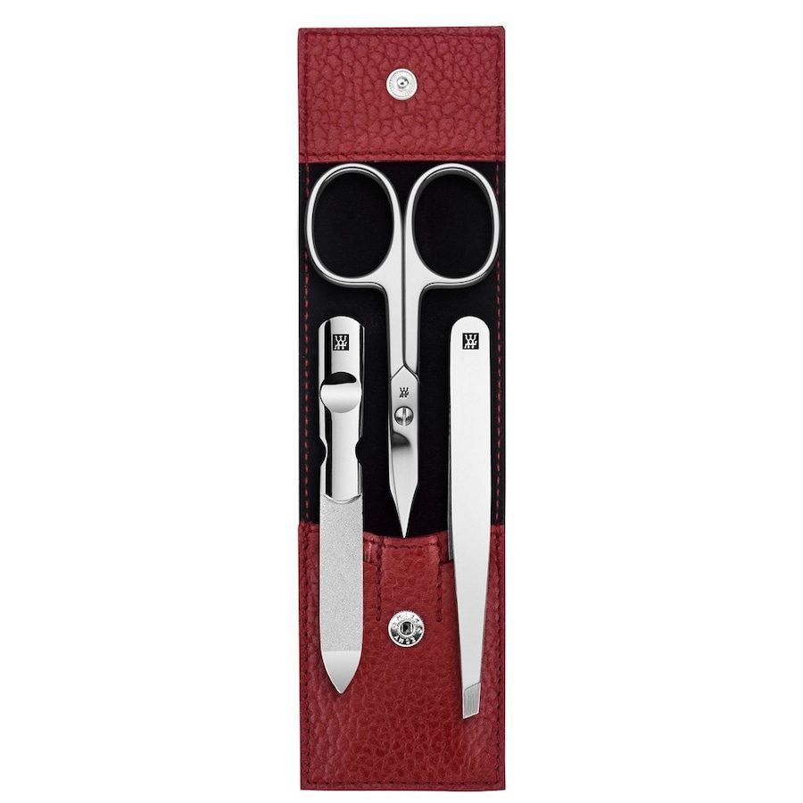 ZWILLING Beauty Classic Manicure Set 3pcs. Leather, Red Hand- & Nagelpflegesets 1 ct