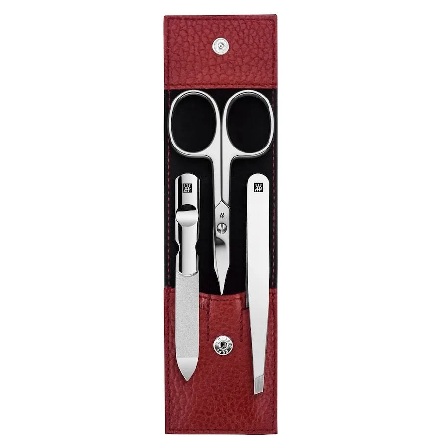 ZWILLING Beauty Classic Manicure Set 3pcs. Leather, Red Hand- & Nagelpflegesets 1 ct