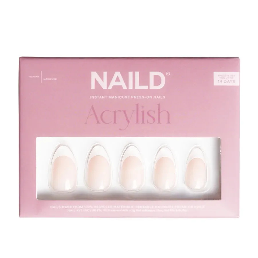 NAILD French Acrylish Nageldesign 1 ct White Almond