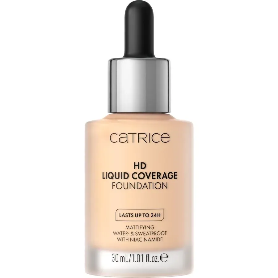 CATRICE - HD Liquid Coverage Foundation,  HD Liquid Coverage Foundation 032, 30 ml,  Porcelain Beige