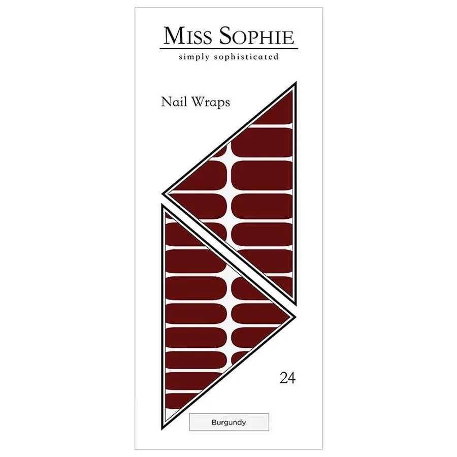 Miss Sophie Burgundy Nageldesign 24 ct