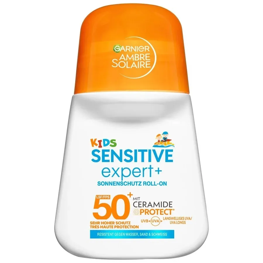 Garnier - Ambre Solaire Kids Sensitive expert+ Sonnenschutz Roll-On LSF 50+, 50 ml