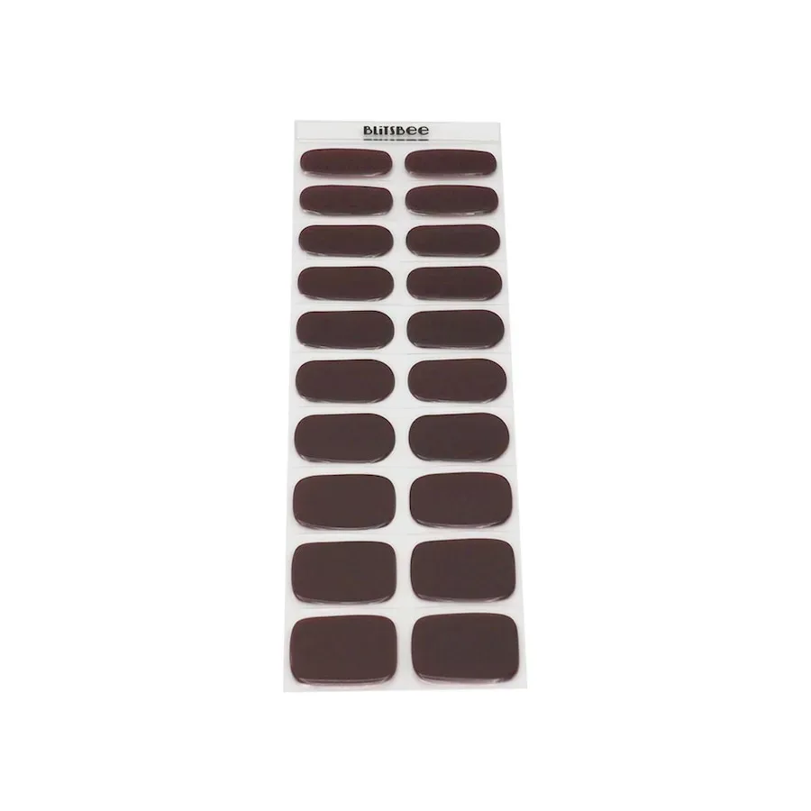 Blitsbee Gel Nail Sticker Burgundy Red Nageldesign 1 ct 1 Stück