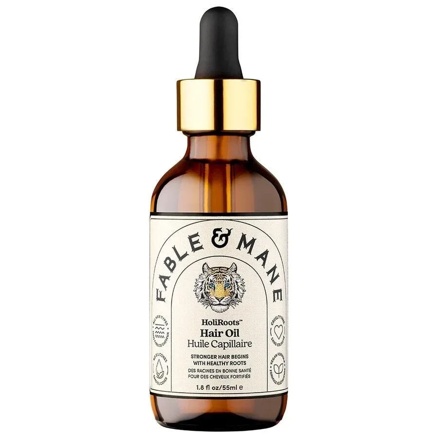 FABLE & MANE - HoliRoots™ Hair Oil - Stärkendes Pflegeöl Vor Dem Waschen, 55 ml, Fantasie