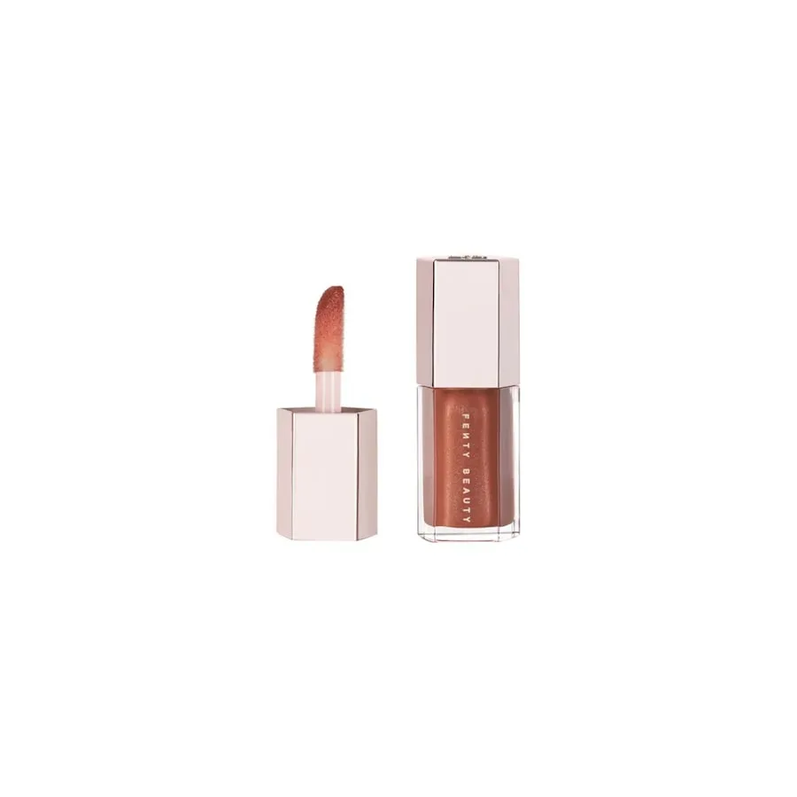 Fenty Beauty By Rihanna - Lipgloss mit Sheabutter, Mini Gloss Bomb Universal Lip Luminizer, 5.5 ml, Fenty Glow
