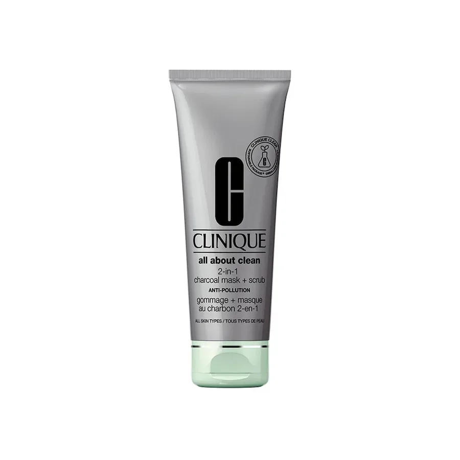 Clinique - All About Clean Charcoal Scrub + Mask Anti-Pollution, 100  ml