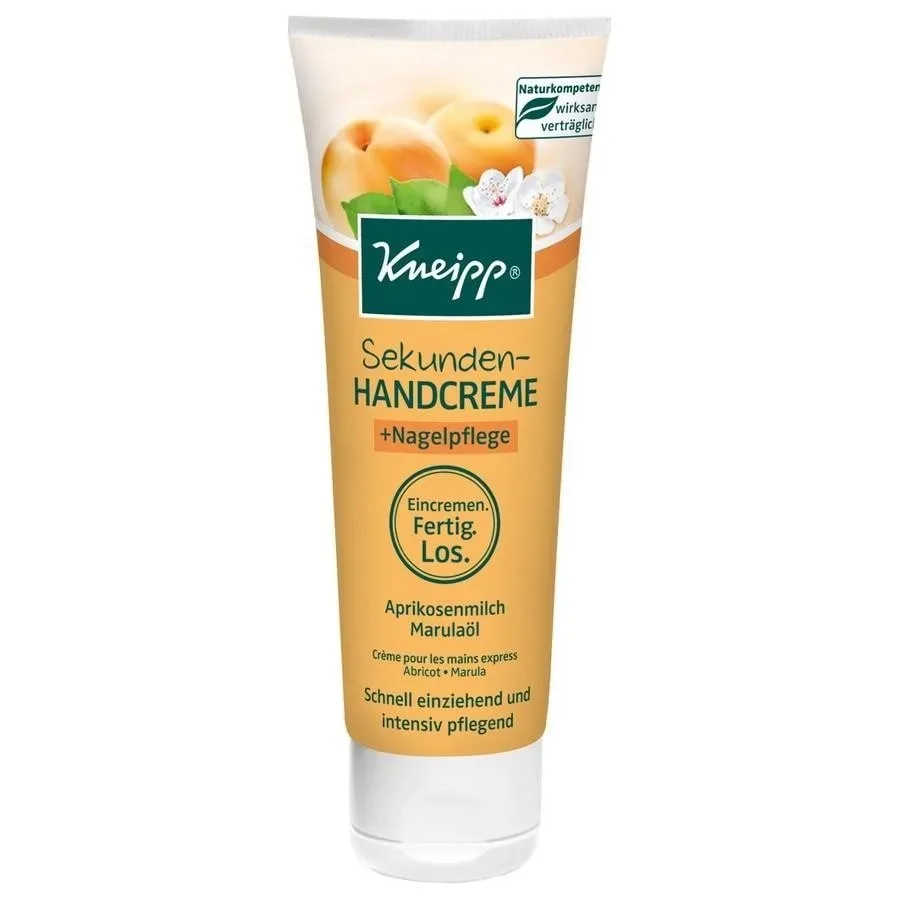 Kneipp - Sekunden Hand-und Nagelpflege – Aprikose und Marula, Sekunden Hand-undNagelcreme, 75 ml