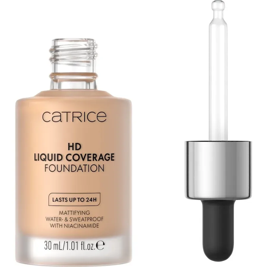 CATRICE - HD Liquid Coverage Foundation,  HD Liquid Coverage Foundation 032, 30 ml,  Warm Beige