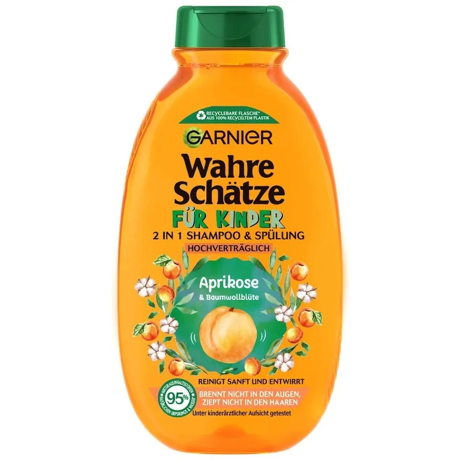 Garnier Wahre Schätze Mildes 2in1 Aprikose & Baumwollblüte Shampoo 300 ml