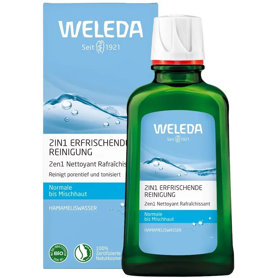 Weleda Hamamelis 2in1 Erfrischende Reinigung Gesichtscreme 100 ml