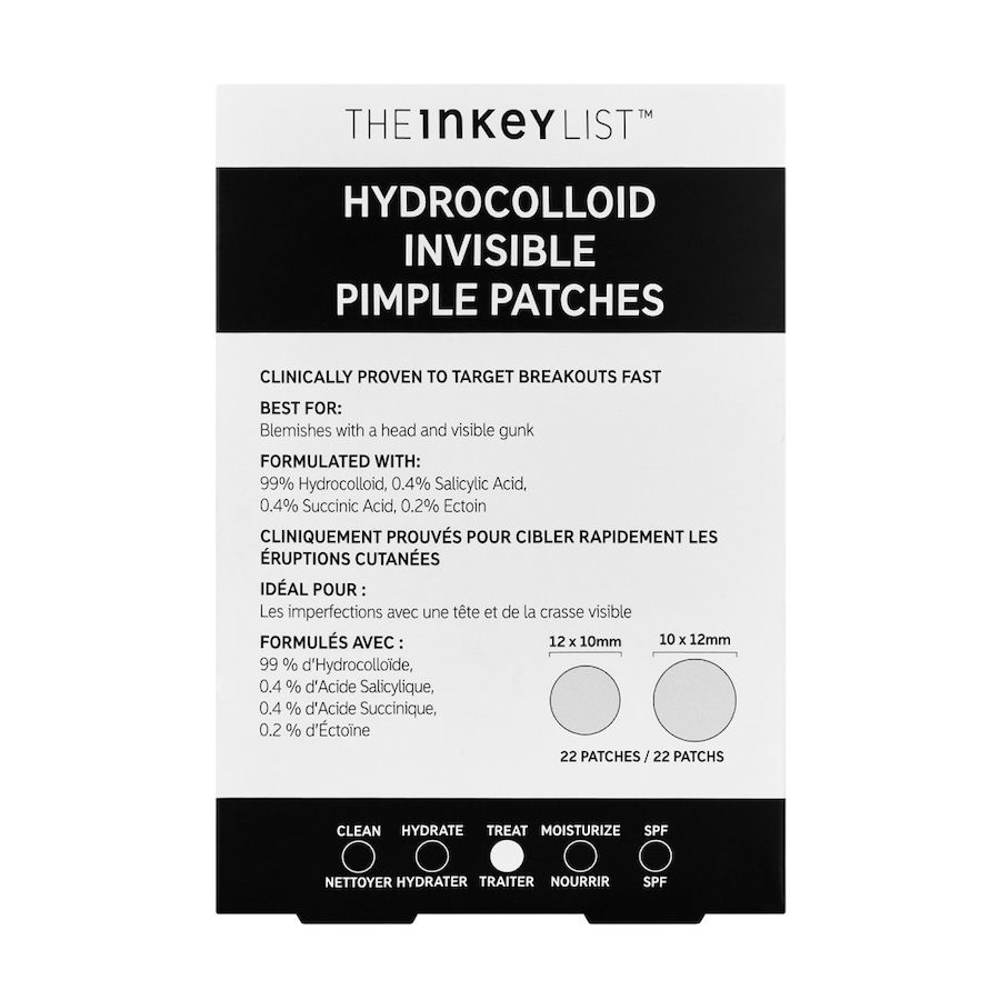 THE INKEY LIST - Unsichtbare Hydrokolloid Pickelpflaster - Anti-Pickel-Pflaster, 14 g