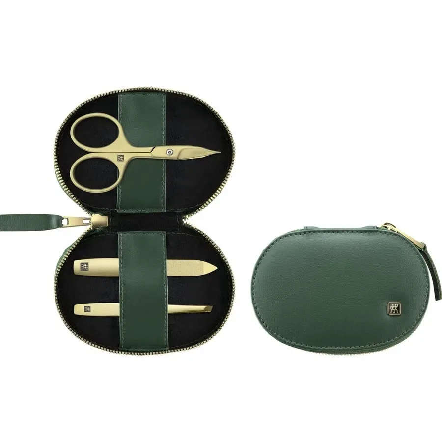 ZWILLING Beauty Maniküre Pediküre Set 3tlg. mit Kombi-Nagelschere, vegan, grün Sets 1 ct 1 Stück