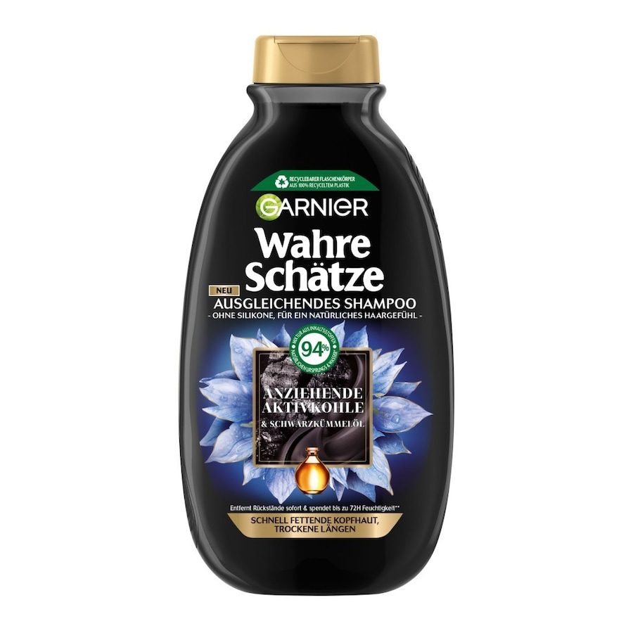 Garnier Wahre Schätze Garnier Wahre Schätze Ausgleichendes Shampoo Aktivkohle haarshampoo 300.0 ml