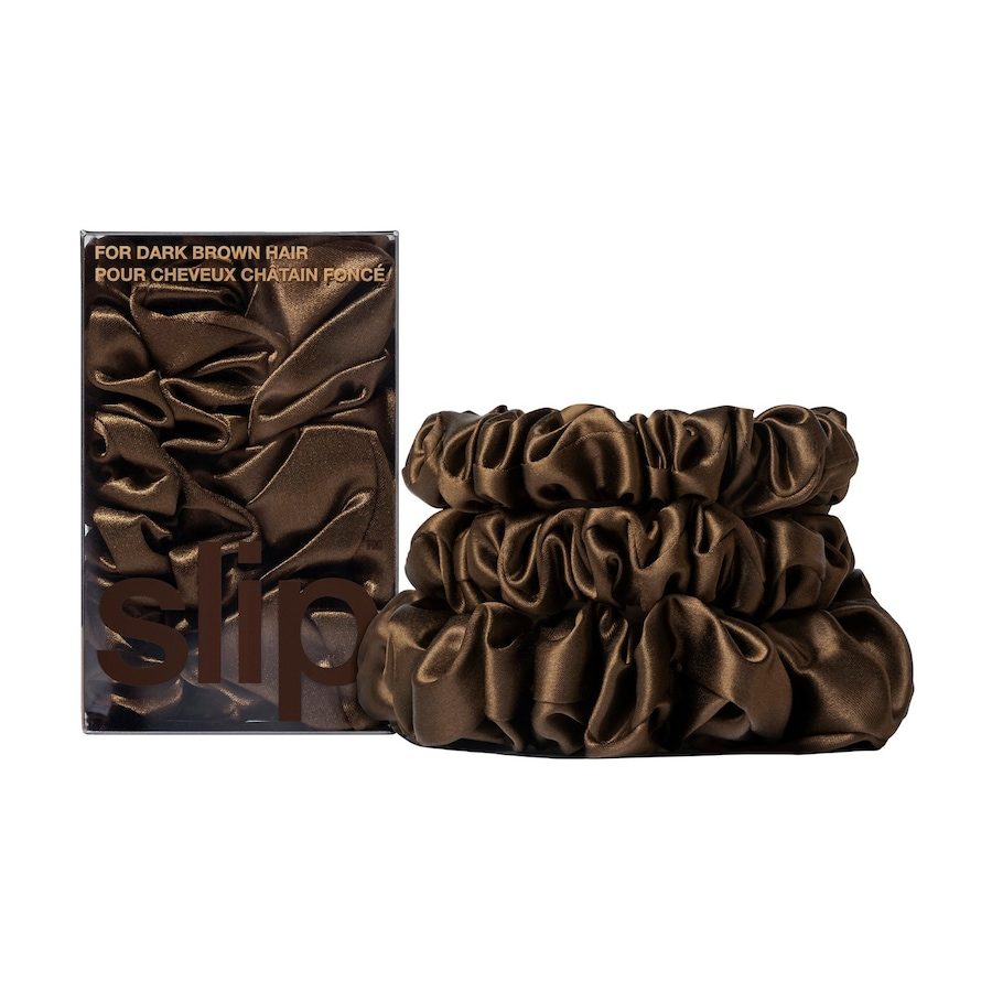 Slip pure silk back to basics assorted scrunchies - blonde Haargummis 1 ct Braun