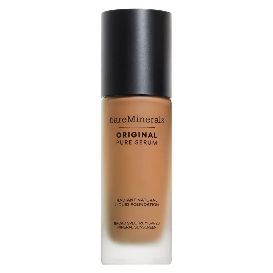 bareMinerals Original Pure Serum Radiant Natural Liquid Mineral Spf 20 Foundation 30 ml MED. DEEP WARM 4