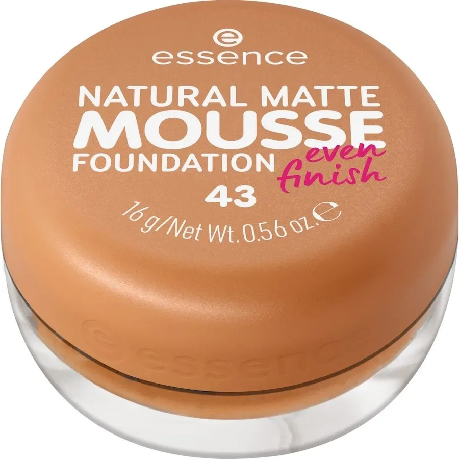 Essence - Natural Matte Mousse Foundation,  NATURAL MATTE MOUSSE FOUNDATION 02, 16 g