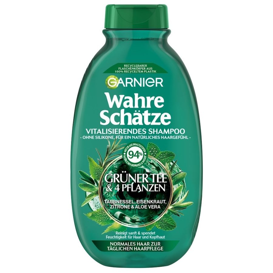 Garnier Wahre Schätze Garnier Wahre Schätze Vitalisierendes Shampoo Grüner Tee & 4 Pflanzen haarshampoo 250.0 ml
